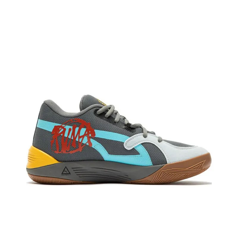 PUMA Trc Blaze Court Block Party 'Gray White Blue'-1