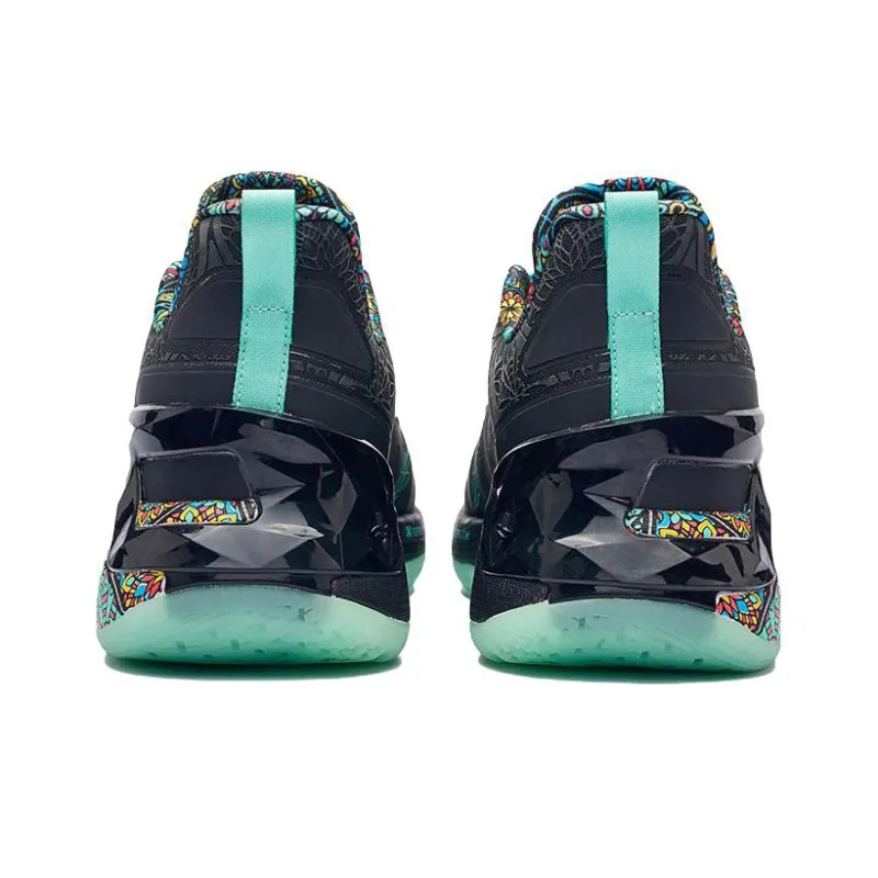 XTEP Jeremy Lin 2 Basketball Shoes Men Low Top Black/Green-4
