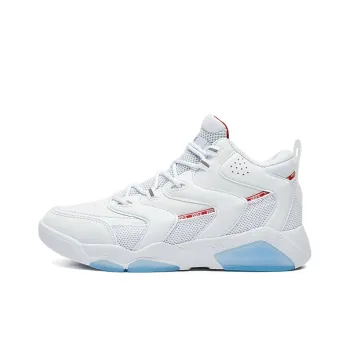 361° Cushioning Anti Slip And Wear Resistant Mid Top Basketball Shoes Women's White Red