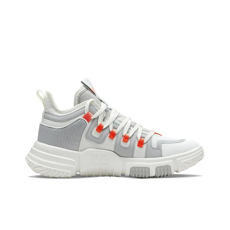361° Cushioning Anti Slip And Wear Resistant Low Top Basketball Shoes Men's Sail White-1