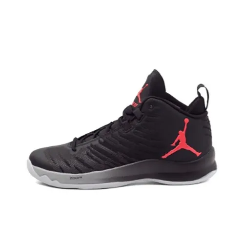 Jordan Super.Fly 5 Basketball Shoes Men Mid-Top Black/Red