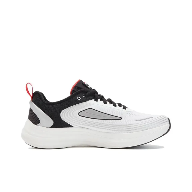 FILA NUVOLE EVO Cushioning Anti Slip And Wear Resistant Low Top Running Shoes Men's Black White-1