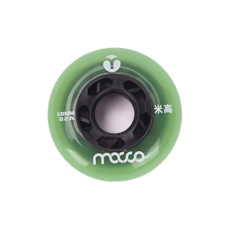 Michael Flat Spoke Wheels Double Kick Skateboard 4pcs/box-2