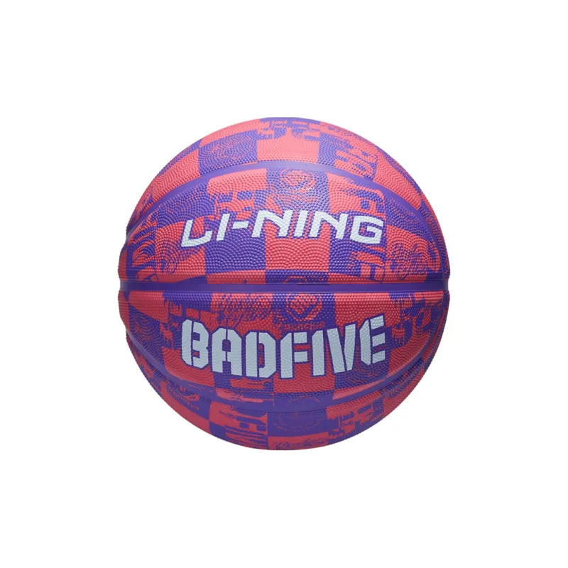 LiNing Badfive Rubber Basketball Multicolor Size 7 Training-9