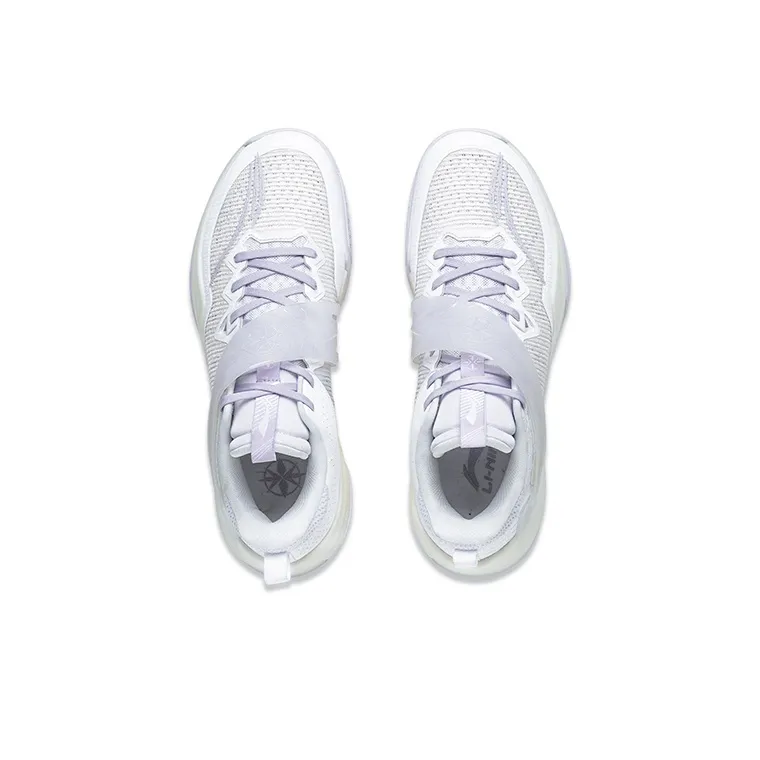 LiNing Liren3 TEAM Abrasion Resistant Breathable Low Top Professional Basketball Shoes Men's Standard White-2