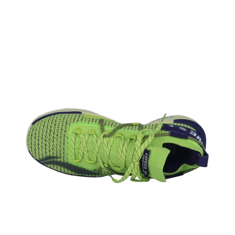 LiNing Speed 6 Badfive Anti Slip Wear Resistant Low Top Basketball Shoes Green-3
