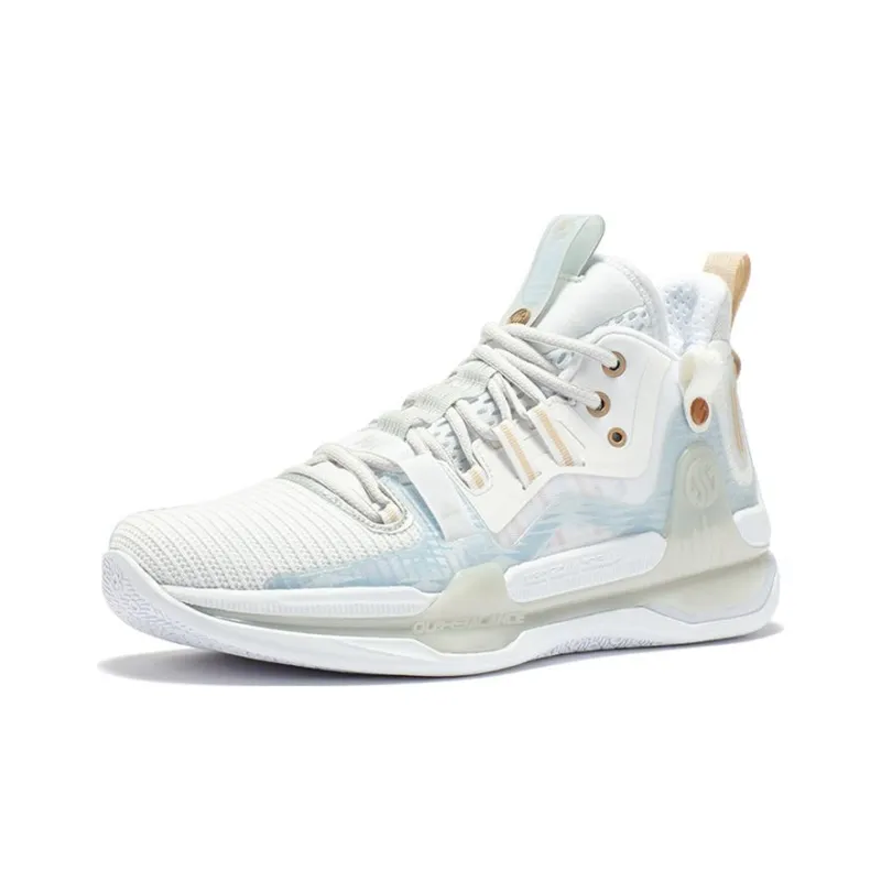 361° AG1 Pro Basketball Shoes Men Mid Top Silver White-1