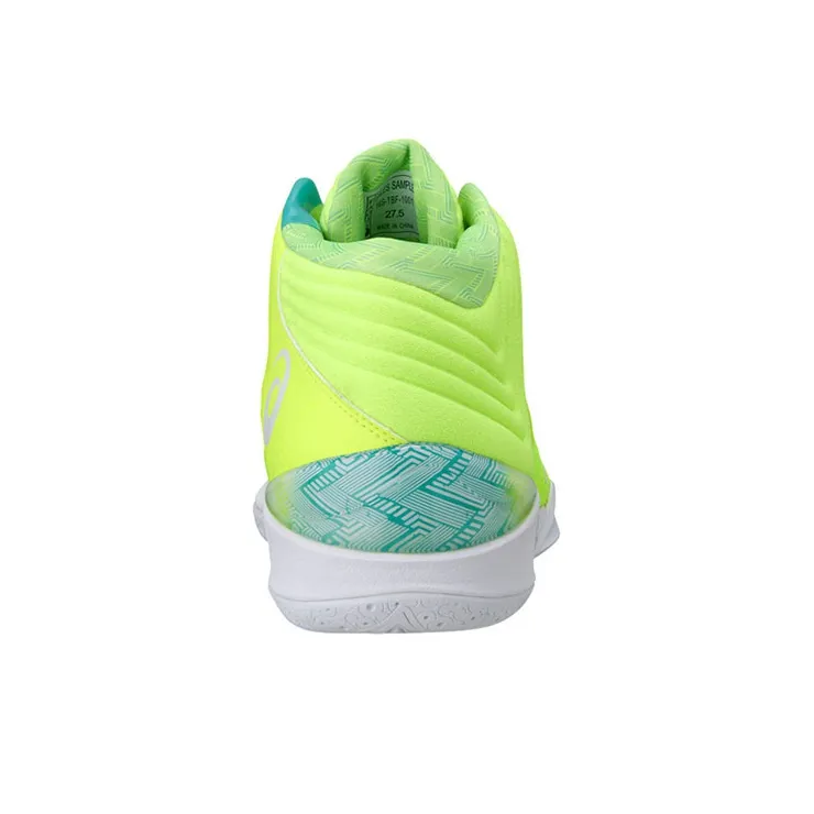 Asics Gel Burst 22 Cushioned Slip Resistant Coverage Mid Top Basketball Shoes Men's Yellow White-3