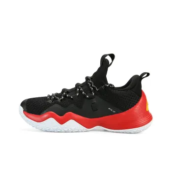 PEAK Street Boss Low Top Performance Basketball Shoes Men's Black Red