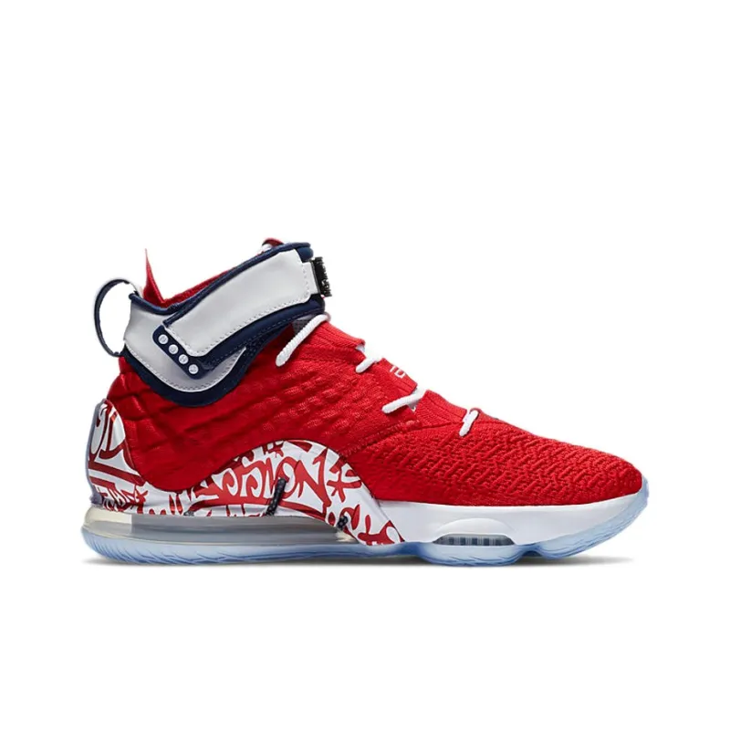 Nike LeBron 17 'LeBron 4 Red Graffiti'-1