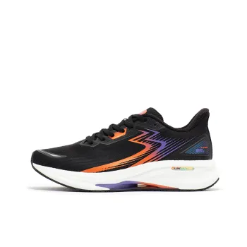 361° Titan CQT Anti Slip And Wear Resistant Breathable Low Top Running Shoes Men's Black Purple