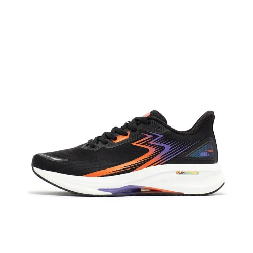 361° Titan CQT Running Shoes Men Low-Top Obsidian Black/Ultraviolet Color