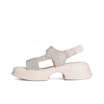 BELLE Stylish Sandals Women's Ecru Black