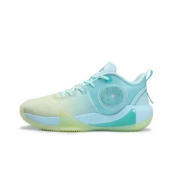 PEAK Basketball Shoes Men Mid Top Blue/Green