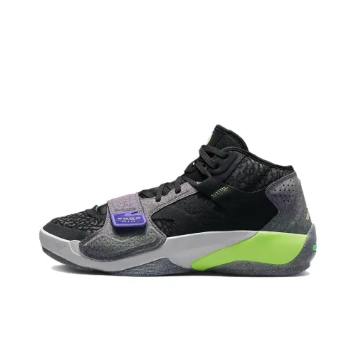 Jordan Zion 2 Basketball Shoes Men Mid-Top Black/Gray/Purple