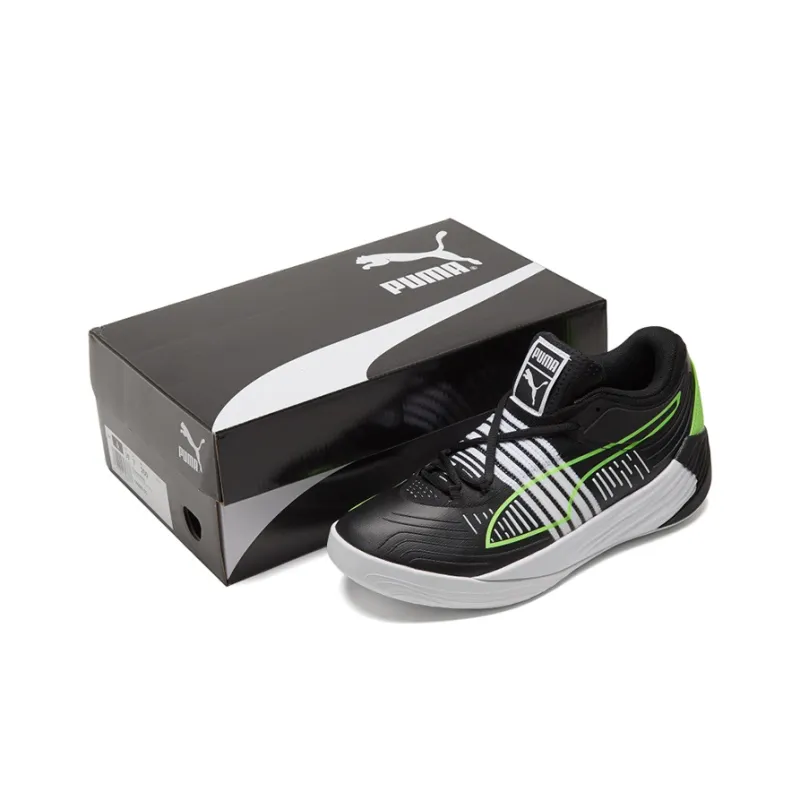 PUMA Fusion Nitro Black Green Glare-6