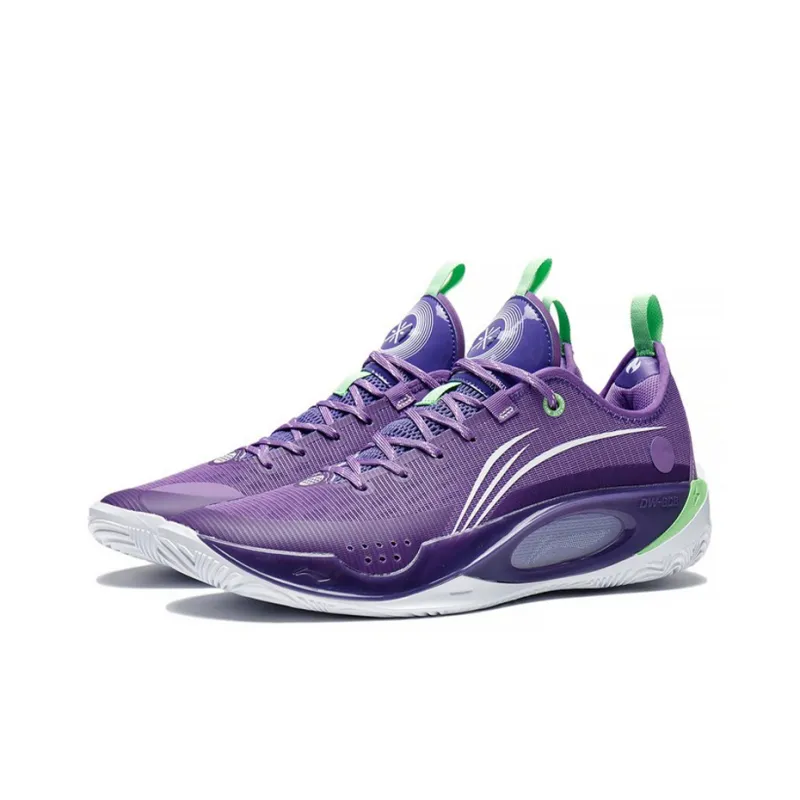 LiNing Wade 808 2 Anti-Slip Wear-Resistant Low-Top Basketball Shoes Quartz Purple-2