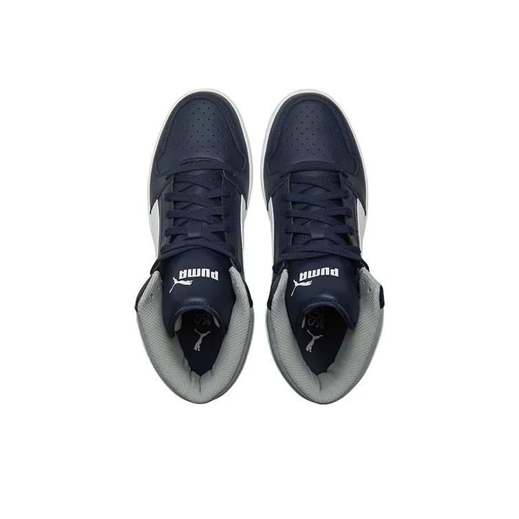 PUMA Rebound Mid high Blue/White/Grey-3