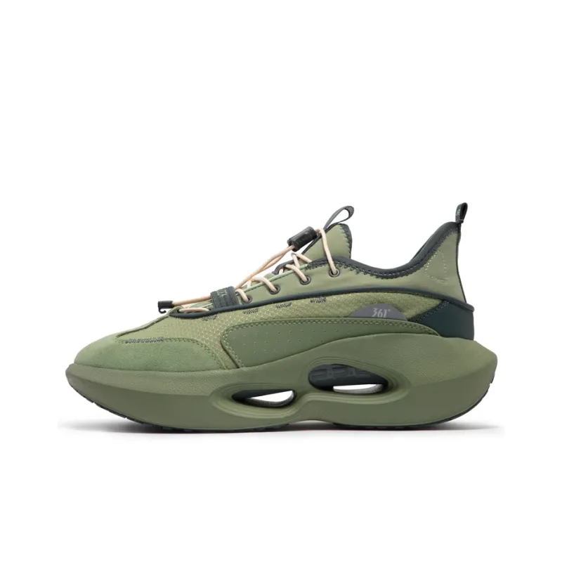 361° HOURGLASS Non slip Lightweight Low Top Basketball Shoes Men's Gray Green-0