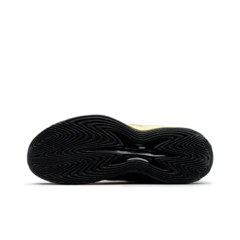 SHENGDOUSHIXINGSHI x 361° Zengo Dohko Cushioning Support Mid Top Basketball Shoes Men's Black Gold-4