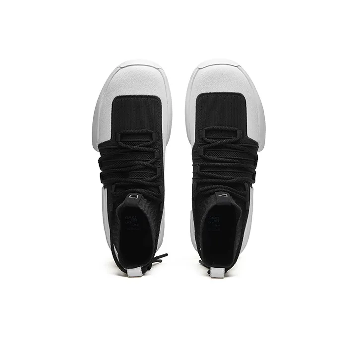 EQLZ EQUALIZER Zero Evo Basketball Shoes Unisex High Top Black/White-2