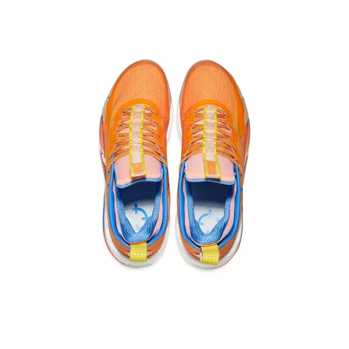 RIGORER Stop Ge 1.0 Basketball Shoes Unisex Low Top Orange Red/Lemon/University Blue-4