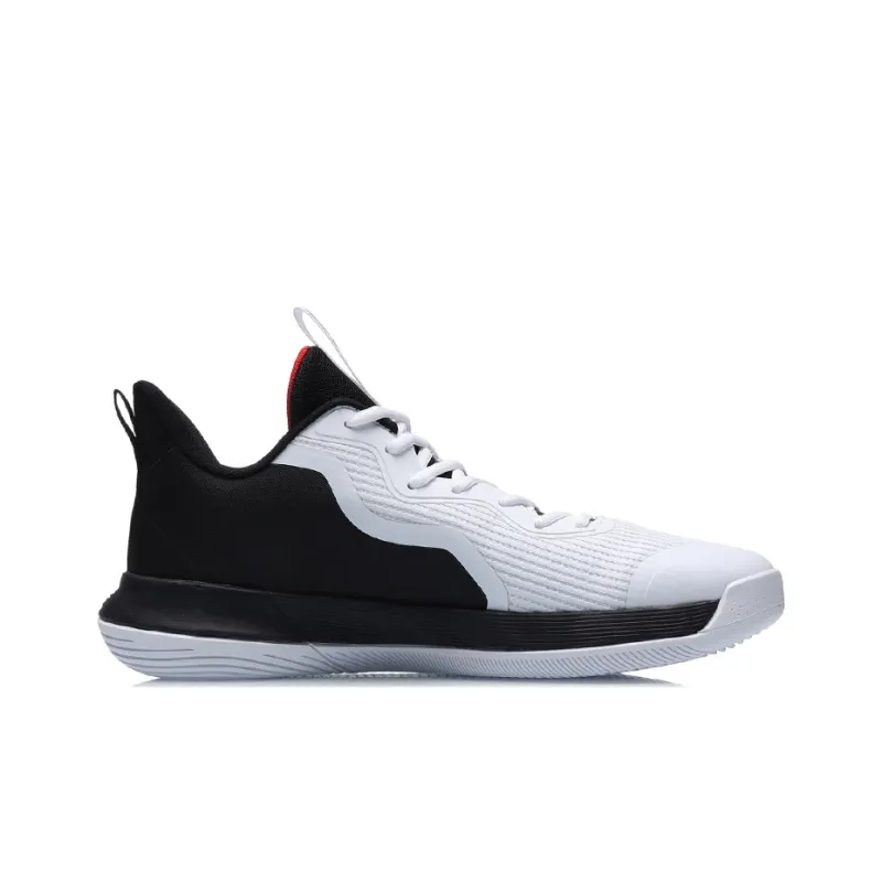 LiNing Flash Performance Basketball Shoes Men's White Black-1