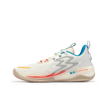 361° Big3 3.0 Pro Durable Breathable Low Top Basketball Shoes Men's Feather White