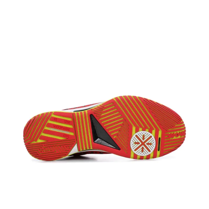 LiNing WOW 2 Way Of Wade 2 Low Top Basketball Shoes Men's Red Yellow White-4
