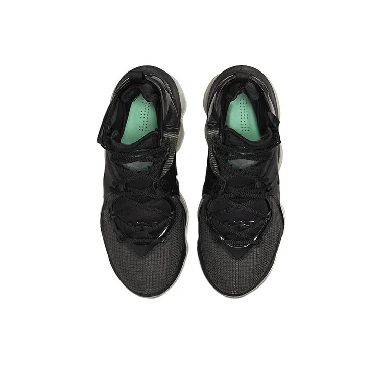 Nike LeBron 19 Black Anthracite Green Glow-3
