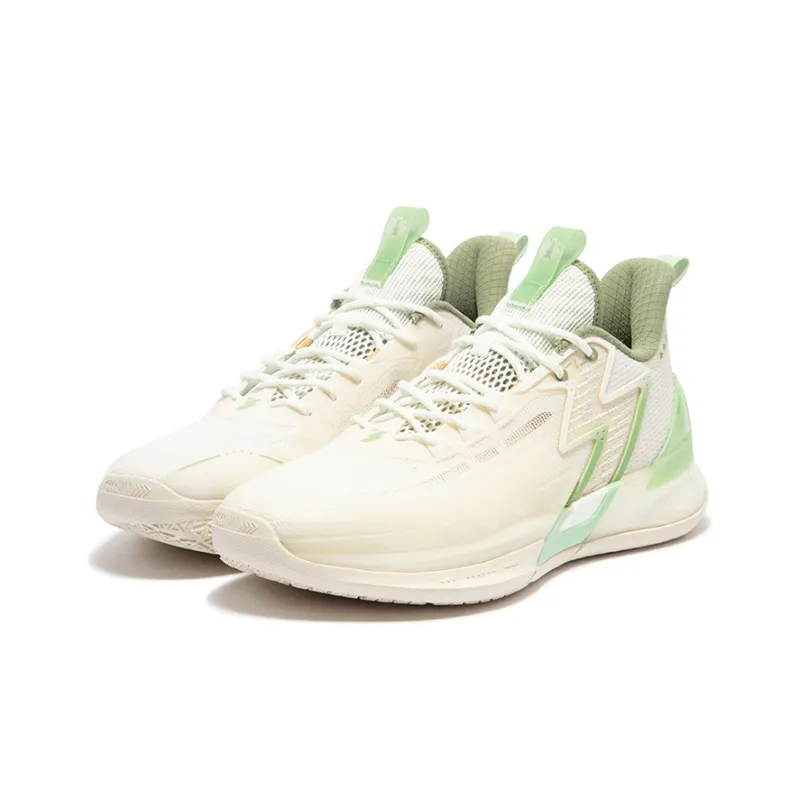 361° BIG3 4.0 PRO Low Top Performance Basketball Shoes Men's White Green-2