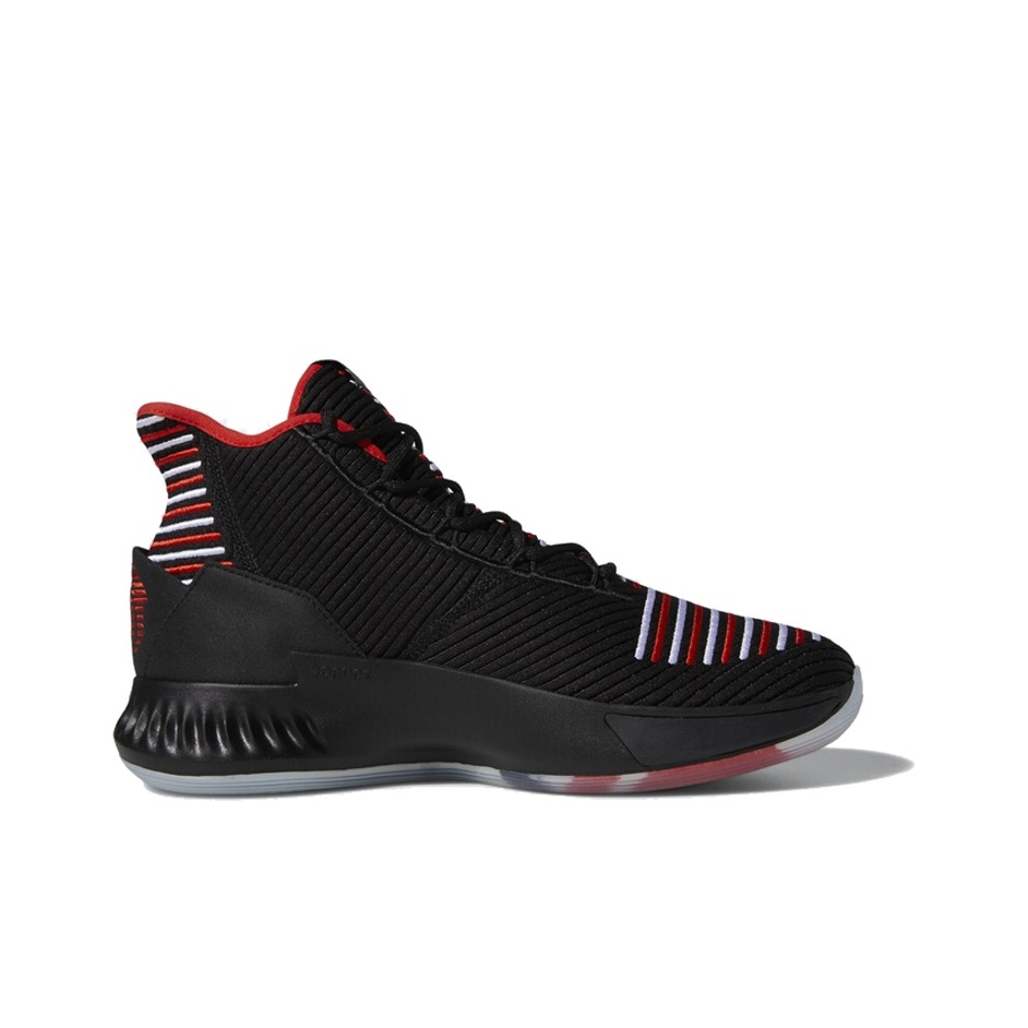 adidas Derrick Rose 9 Black White Red POIZON