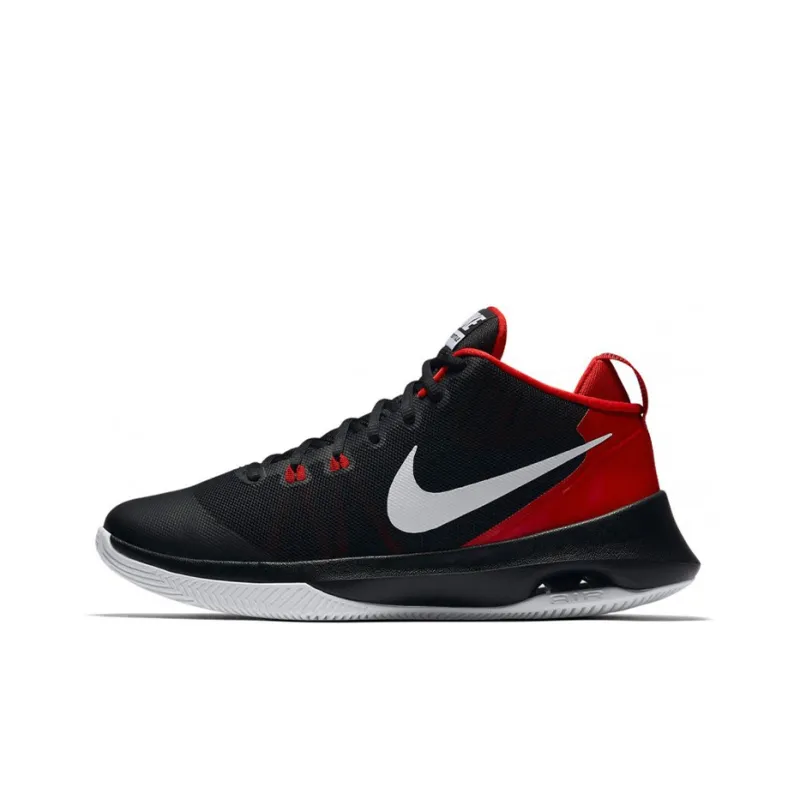 Nike Air Versitile Cushioning Anti Slip And Wear Resistant Low Top Performance Basketball Shoes Unisex Red Black White-0