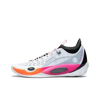 LiNing Wade 808 Ultra Durable Breathable Low Top Basketball Shoes Men's White Pink