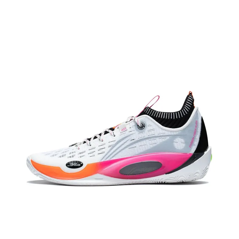 LiNing Wade 808 Ultra Durable Breathable Low Top Basketball Shoes Men's White Pink-0