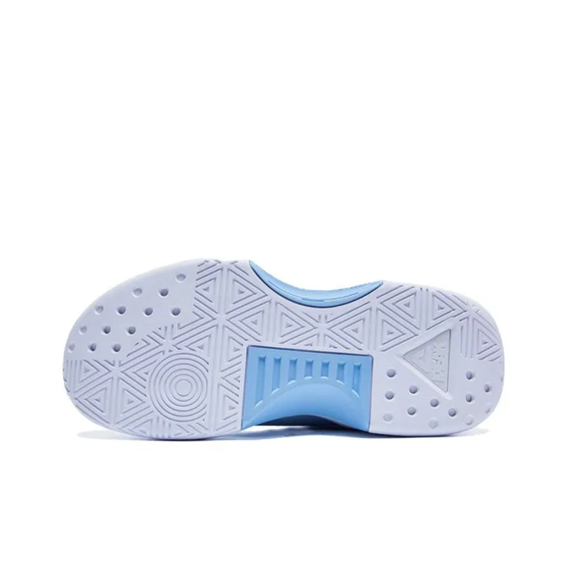 PEAK Cushioning Anti Slip And Wear Resistant Mid Top Basketball Shoes Men's Sky Blue-4