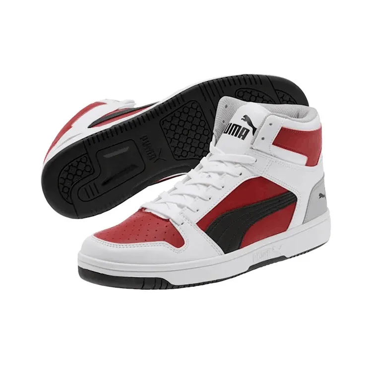 PUMA Rebound Layup Sneakers 'Black White Red'-3