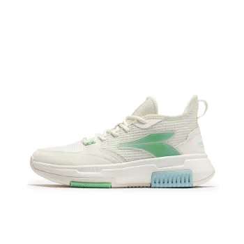 361° Tackle Basketball Shoes Men Low Top Feather White/Space Blue
