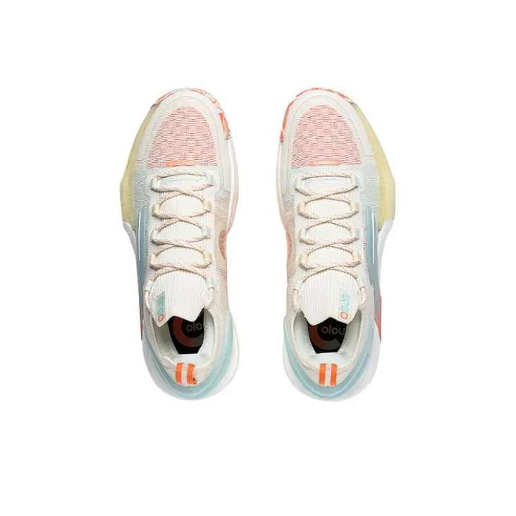 LiNing Speed 9 Ultra Low Abrasion Resistant Breathable Low Top Basketball Shoes Men's Ecru-2