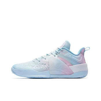 QIAODAN Poison Tooth PRO2.0SE Basketball Shoes Men Low Top Blue/White/Pink