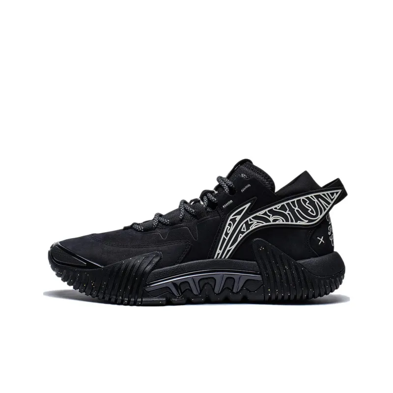 LINING Badfive 2 Low Basketball Shoes Men Low Top Black-0