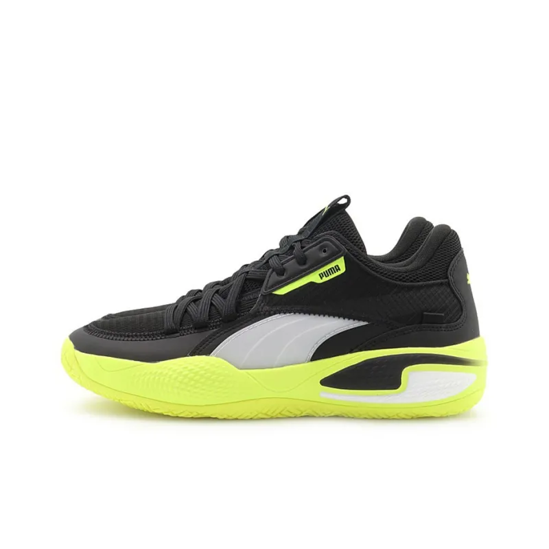 PUMA Court Rider Black Yellow Alert-2
