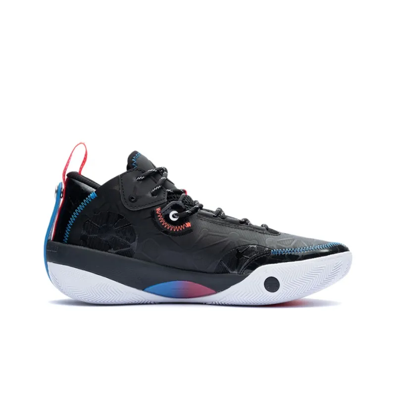 LINING Shadow 3 Basketball Shoes Men Mid Top Black-1