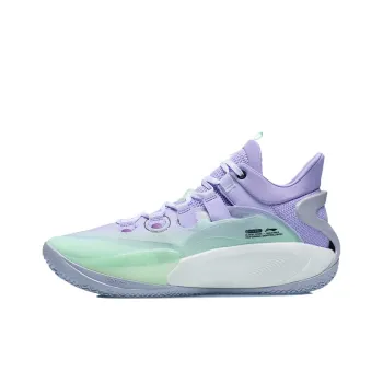 LiNing SONIC 9 Low Cushioning Anti Slip And Wear Resistant Low Top Basketball Shoes Soft Purple