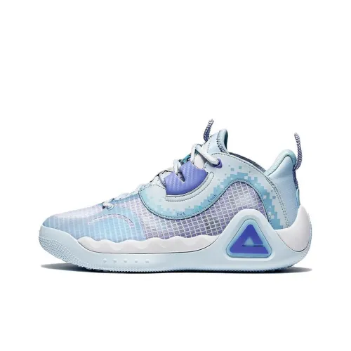 PEAK Star Move Anti Slip And Wear Resistant Breathable Mid Top Basketball Shoes Men's Fine Blue