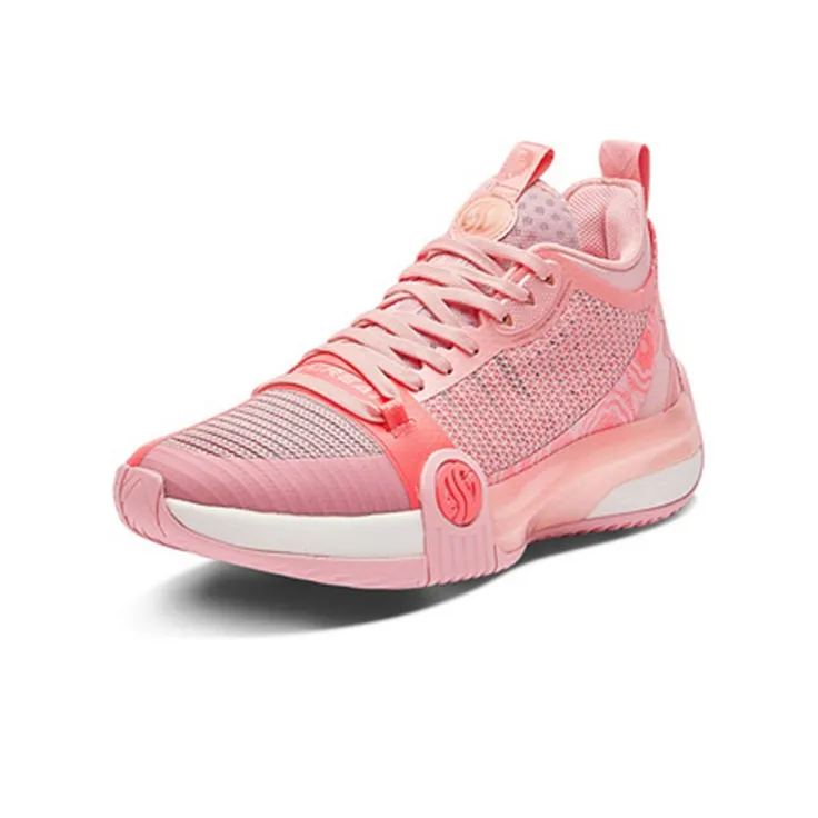 361° Chan 3 MOD Basketball Shoes Men Mid Top Feather White/Bright Copper/Cherry Blossom Pink-1