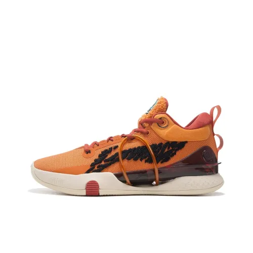 Disney X LINING Speed 8 Basketball Shoes Men Low-Top Jam Orange