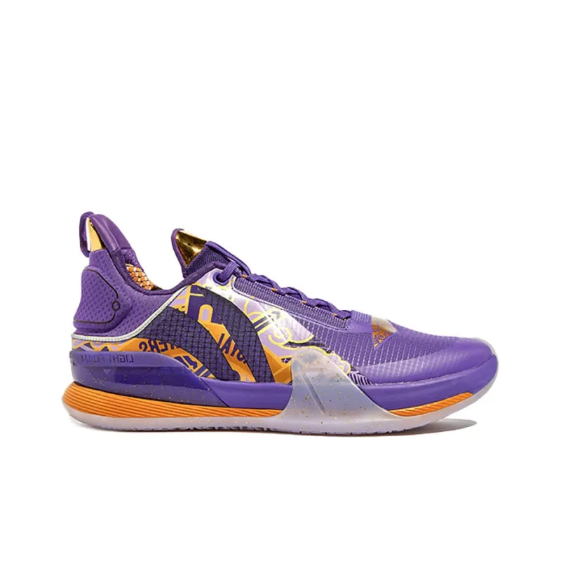 LiNing Speed 7 Cushioning Anti Slip And Wear Resistant Low Top Basketball Shoes Blue Purple-1