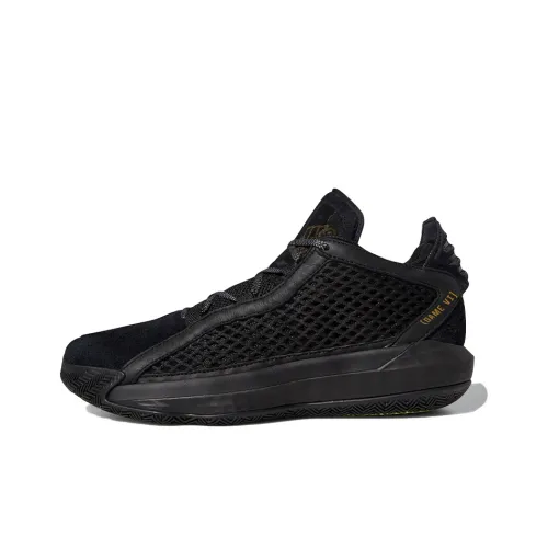 Adidas D Lillard 6 Basketball Shoes Men Low-Top Black/Green