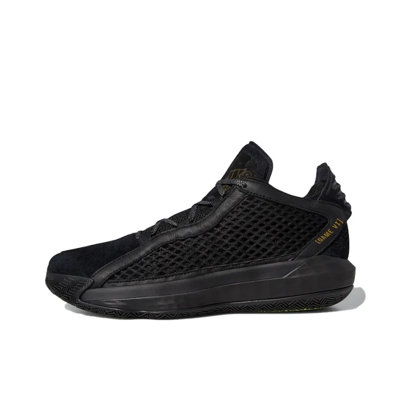 Adidas Dame 6 Leather Gca 'Black Gold'-0